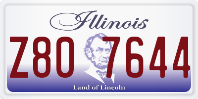 IL license plate Z807644