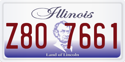 IL license plate Z807661