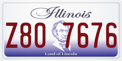 IL license plate Z807676