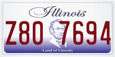 IL license plate Z807694