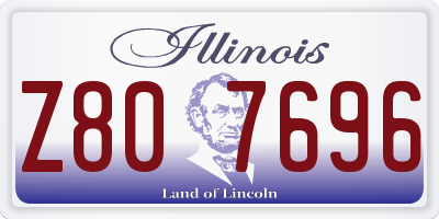 IL license plate Z807696