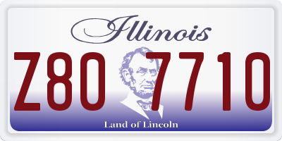 IL license plate Z807710