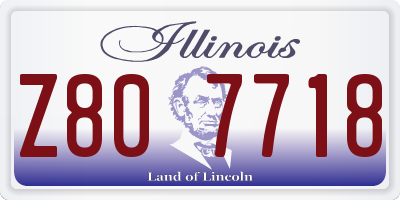 IL license plate Z807718