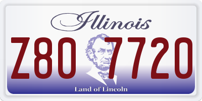 IL license plate Z807720