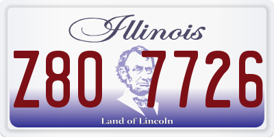 IL license plate Z807726