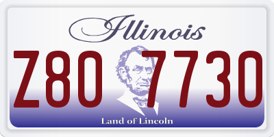 IL license plate Z807730