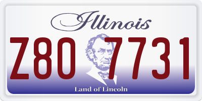 IL license plate Z807731