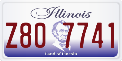 IL license plate Z807741