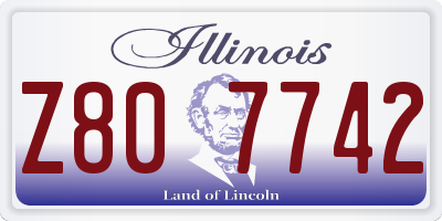IL license plate Z807742