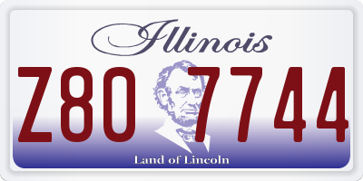 IL license plate Z807744
