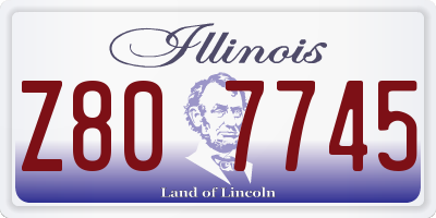 IL license plate Z807745