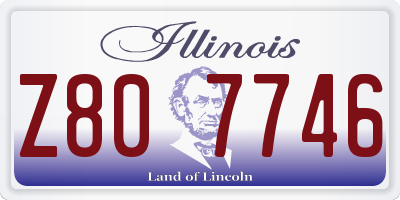 IL license plate Z807746