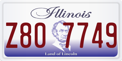 IL license plate Z807749