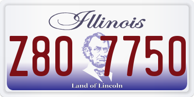 IL license plate Z807750