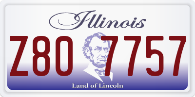 IL license plate Z807757