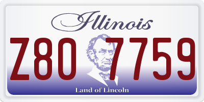 IL license plate Z807759