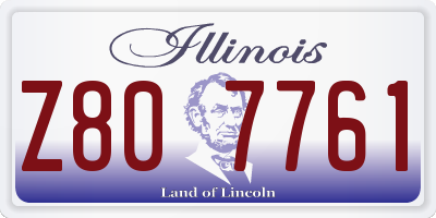IL license plate Z807761