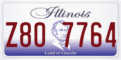 IL license plate Z807764