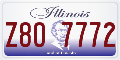 IL license plate Z807772