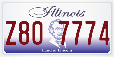 IL license plate Z807774