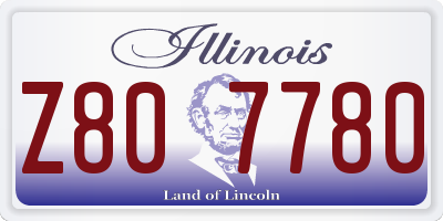 IL license plate Z807780