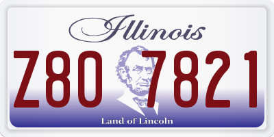 IL license plate Z807821