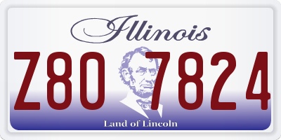 IL license plate Z807824