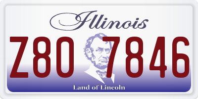 IL license plate Z807846