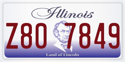 IL license plate Z807849