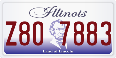 IL license plate Z807883