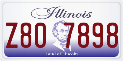 IL license plate Z807898