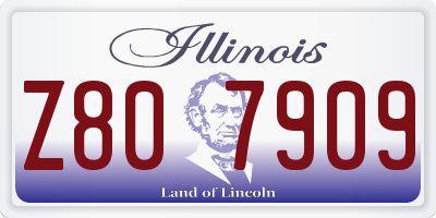 IL license plate Z807909