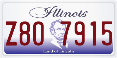IL license plate Z807915