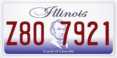 IL license plate Z807921