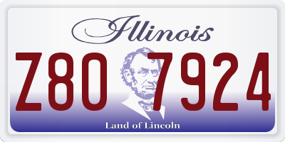 IL license plate Z807924