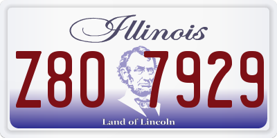 IL license plate Z807929