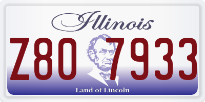 IL license plate Z807933