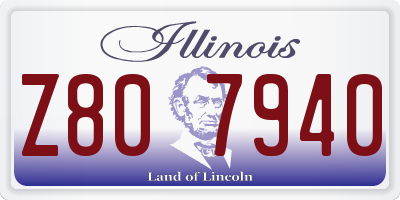 IL license plate Z807940