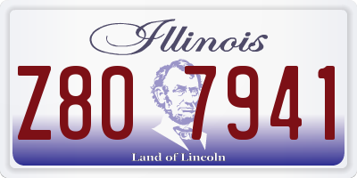 IL license plate Z807941