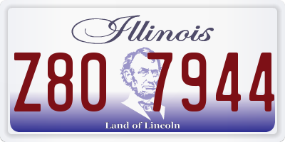 IL license plate Z807944