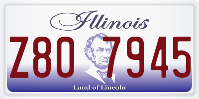 IL license plate Z807945