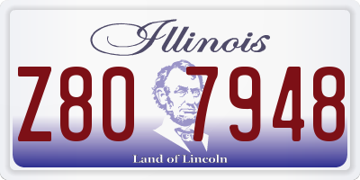 IL license plate Z807948