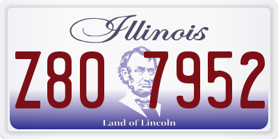 IL license plate Z807952