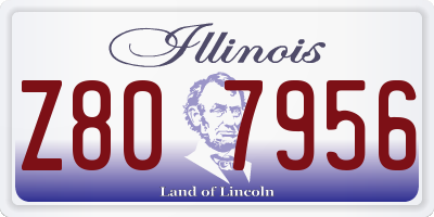 IL license plate Z807956