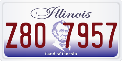 IL license plate Z807957
