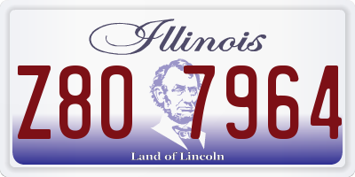 IL license plate Z807964