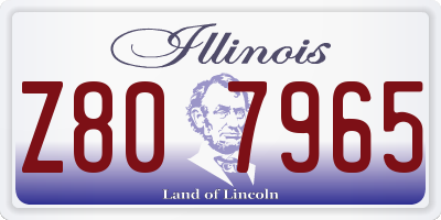 IL license plate Z807965
