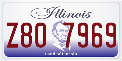 IL license plate Z807969