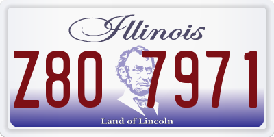 IL license plate Z807971