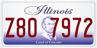 IL license plate Z807972